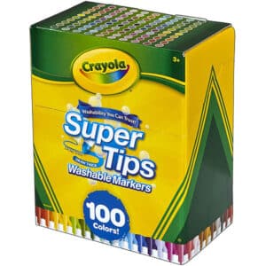 Crayola Super Tips Washable Markers Pack of 100,