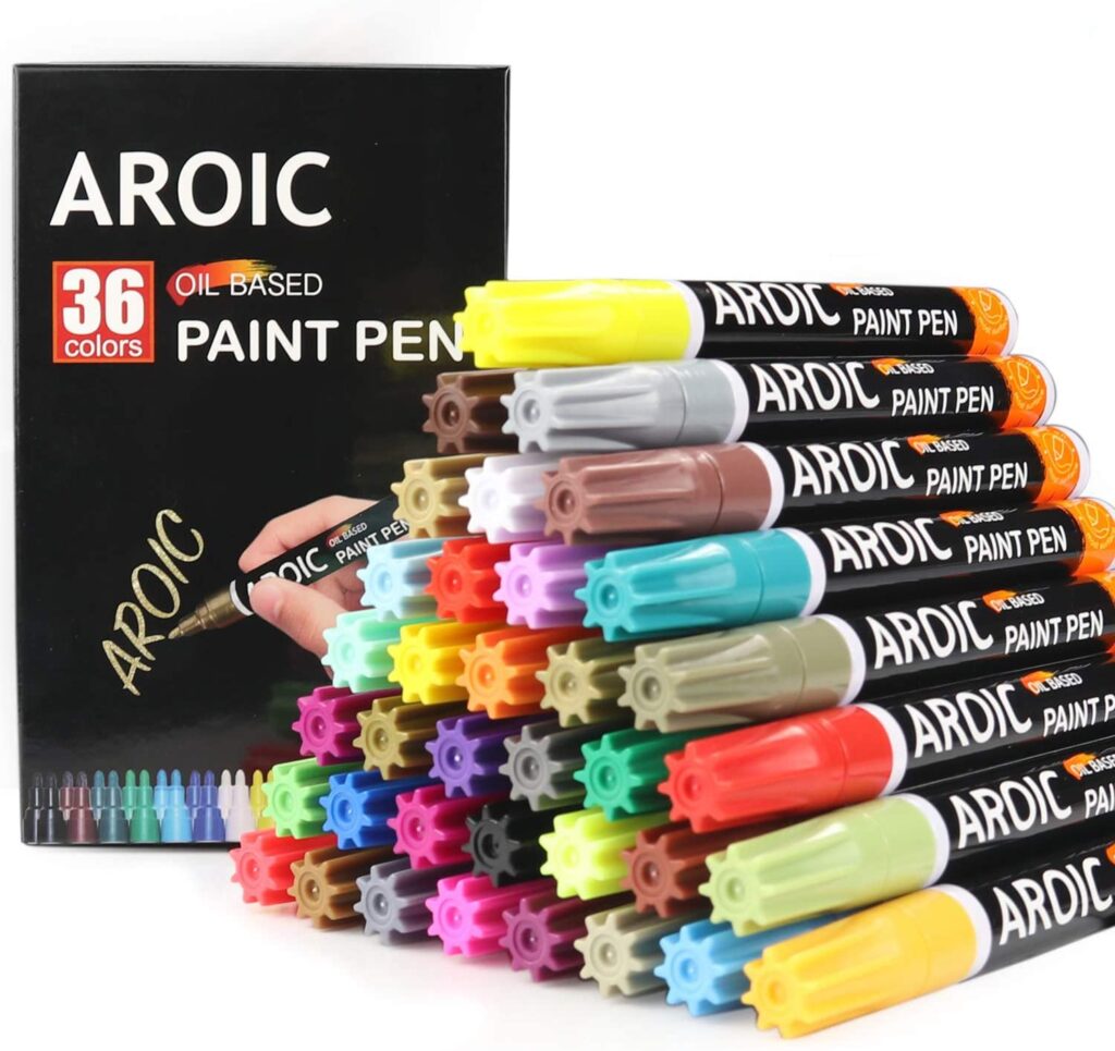 Aroic, 36 Pack Paint Pens for Glass Painting main image