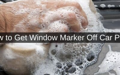 How to Get Window Marker Off Car Paint